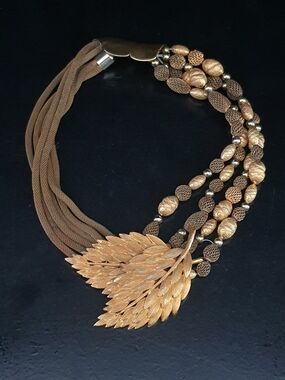 Jay Feinberg Multi Strand Leaf Necklace
